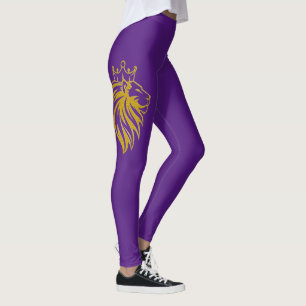 Lion With Crown - Gold Style 2 Leggings