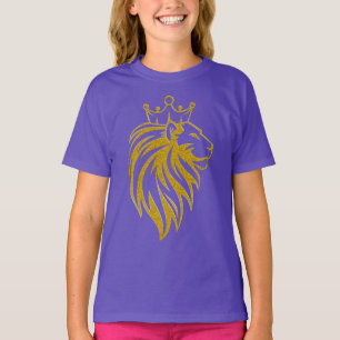 Lion With Crown - Gold Style 2 T-Shirt
