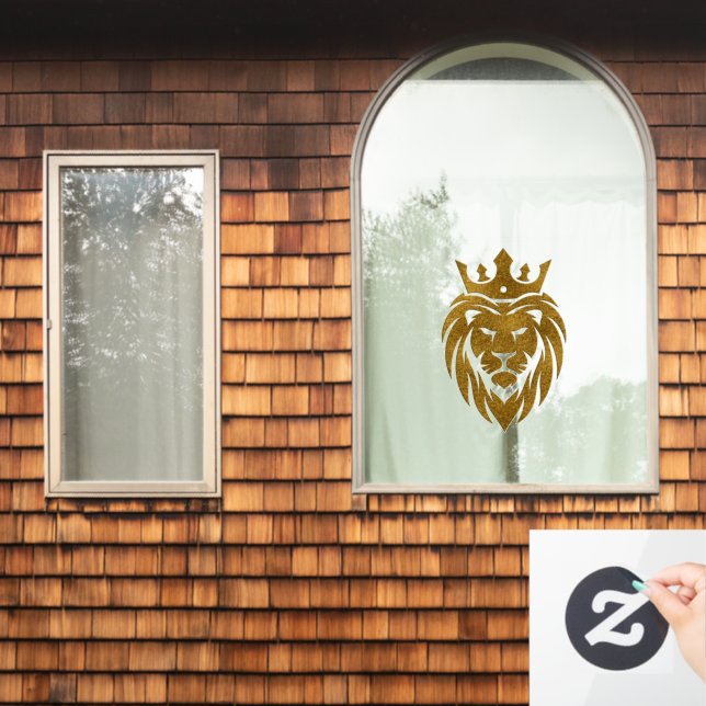 Lion With Crown - Gold Style 3 (Home Window)
