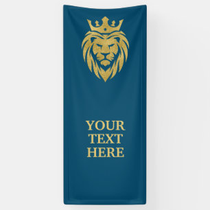Lion With Crown - Gold Style 3 Banner