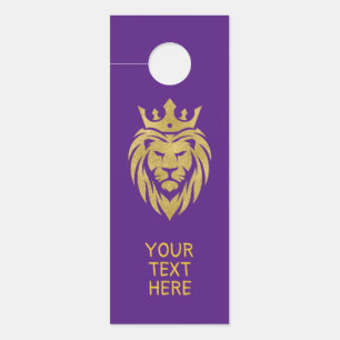 Lion With Crown - Gold Style 3 Door Hanger