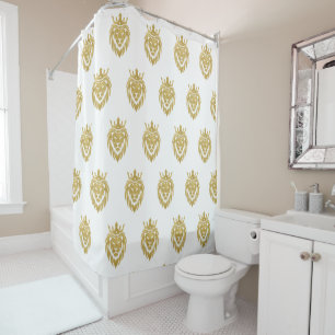 Lion With Crown - Gold Style 3 Shower Curtain