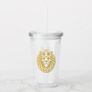 Lion With Crown - Gold Style 4 Acrylic Tumbler