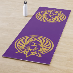 Lion With Crown - Gold Style 4 Yoga Mat