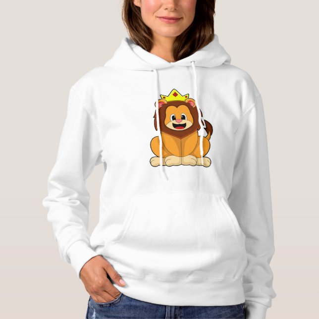 Lion with Crown Hoodie (Front)