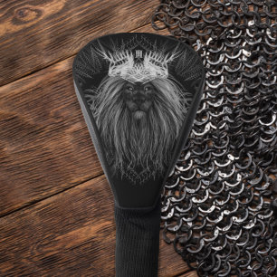 Lion with Crown Monogram Golf Head Cover