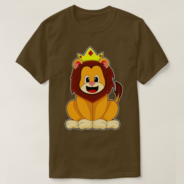 Lion with Crown T-Shirt (Design Front)