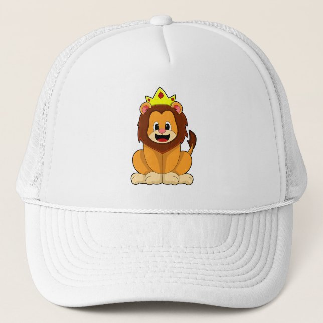 Lion with Crown Trucker Hat (Front)