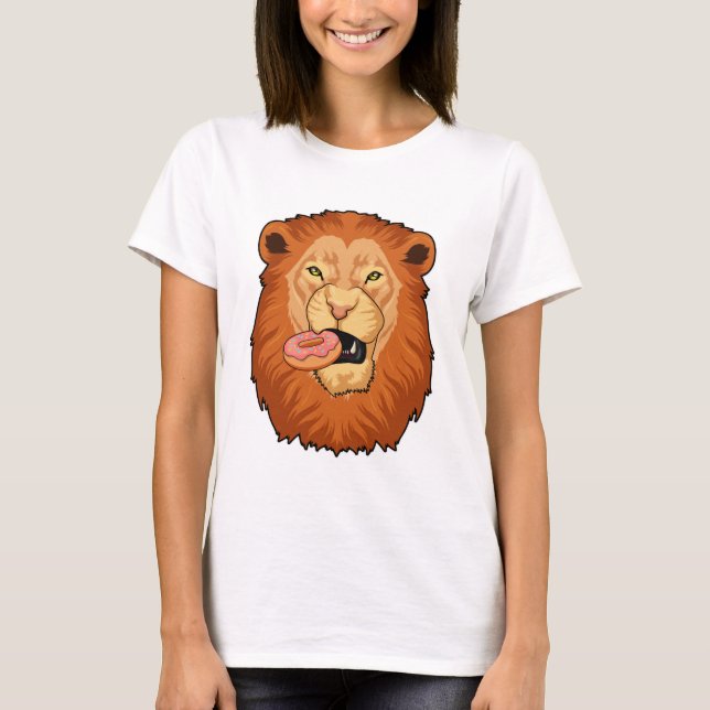 Lion with Donut T-Shirt (Front)