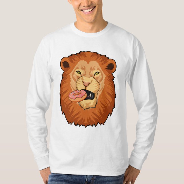 Lion with Donut T-Shirt (Front)