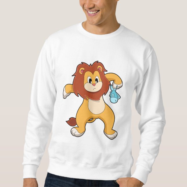 Lion with Fish Sweatshirt (Front)