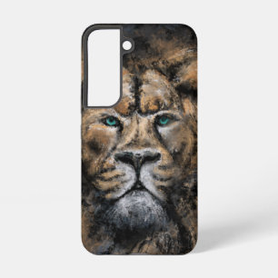 Lion with Green Eyes Samsung Galaxy Case