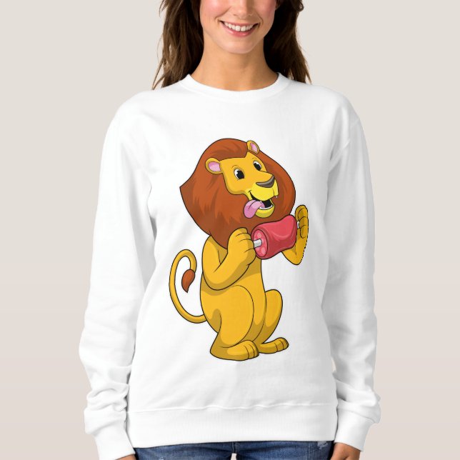 Lion with Meat Sweatshirt (Front)