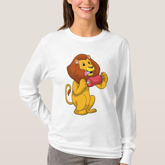 Lion with Meat T-Shirt (Front)