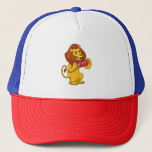 Lion with Meat Trucker Hat