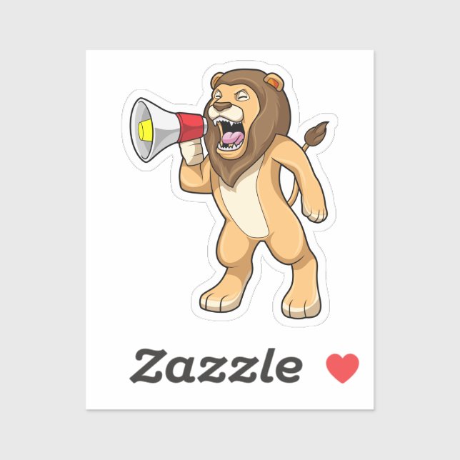 Lion with Microphone (Sheet)