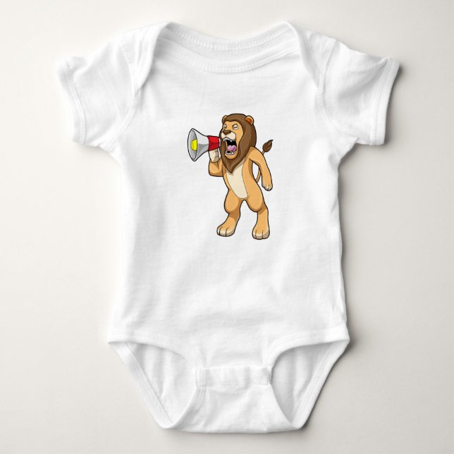 Lion with Microphone Baby Bodysuit (Front)