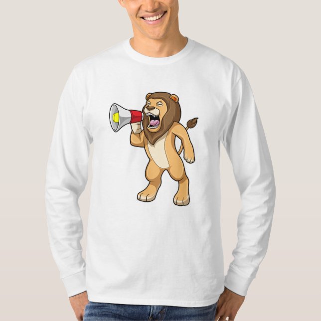 Lion with Microphone T-Shirt (Front)