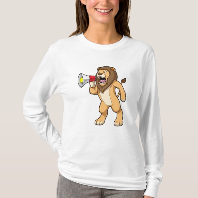 Lion with Microphone T-Shirt (Front)
