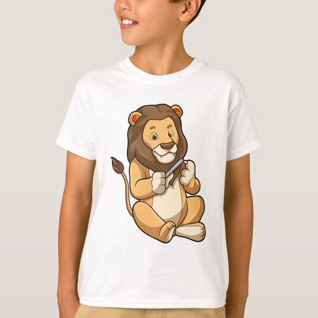 Lion with Nail arrows T-Shirt (Front)
