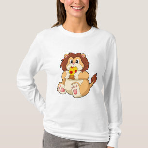 Lion with Piece of Salami Pizza.PNG T-Shirt