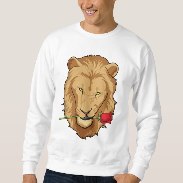 Lion with Rose Sweatshirt (Front)