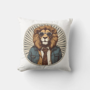 Lion with sunglasses cushion