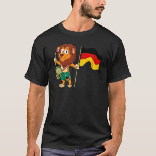 Lion with the Germany flag T-Shirt
