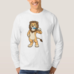 Lion with Toothbrush T-Shirt