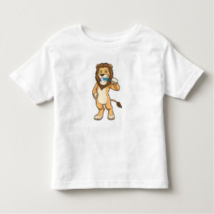 Lion with Toothbrush Toddler T-Shirt
