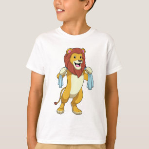 Lion with Towel for Shower T-Shirt