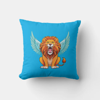 Lion with wings cushion