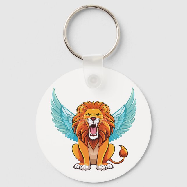 Lion with wings key ring (Front)