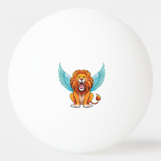 Lion with wings ping pong ball
