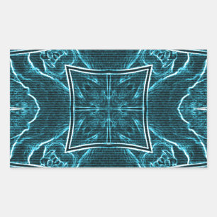 Lion wits rectangular sticker