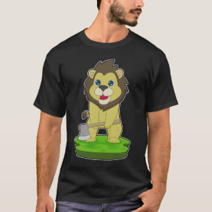 Lion Woodcutter Axe T-Shirt