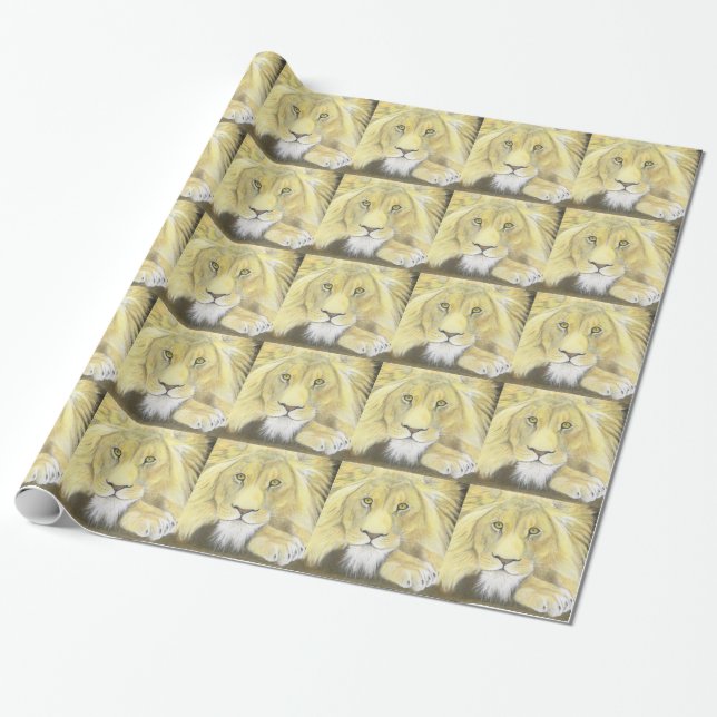 Lion Wrapping Paper (Unrolled)