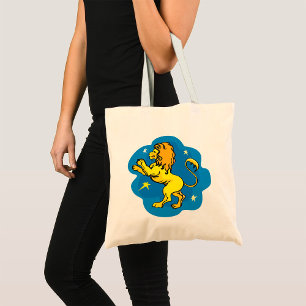 Lion Zodiac Tote Bag