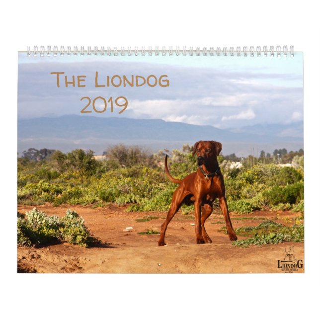 Liondog - Rhodesian Ridgeback Calendar 2019 (Cover)