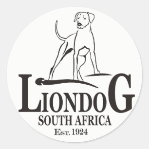 Liondog / Rhodesian Ridgeback Classic Round Sticker