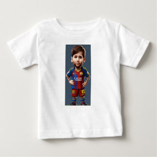 Lionel Messi cute baby cartoon realist big eyes  T-Shirt