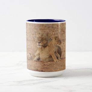Lioness and Lion Cub Mug