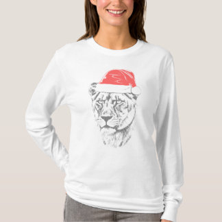 Lioness Christmas Hat T-Shirt