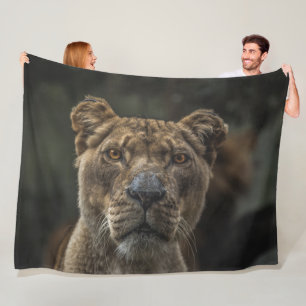 LIONESS FLEECE BLANKET
