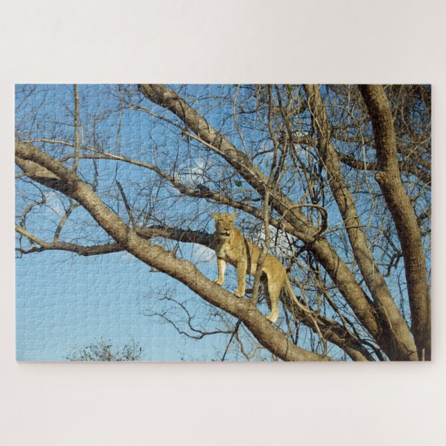 Lioness in a Tree Jigsaw Puzzle (Horizontal)