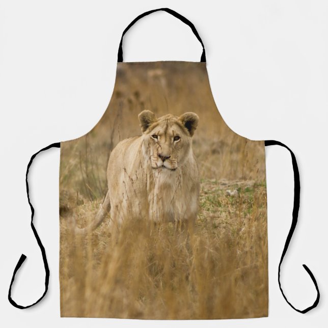 LIONESS IN THE GRASS APRON (Front)