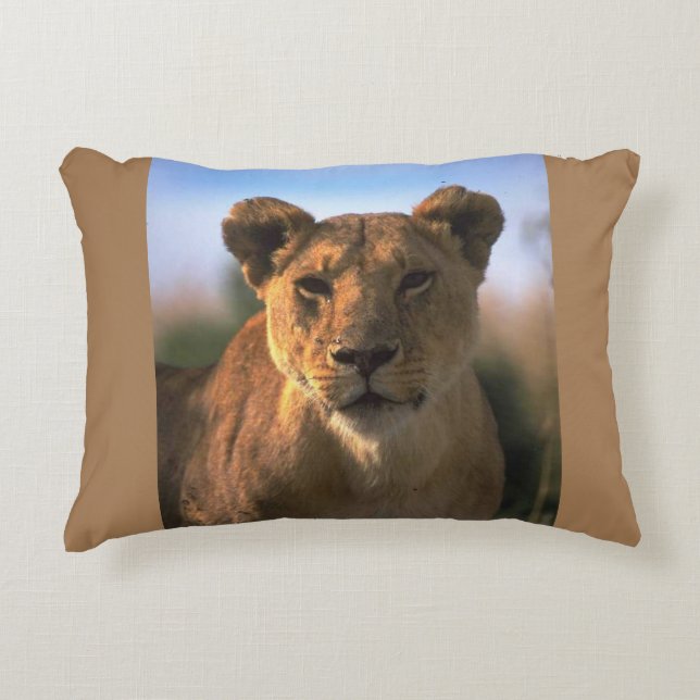 Lioness Lovers Jungle Decorative Cushion (Front)
