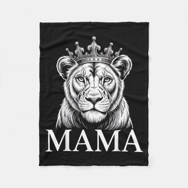 Lioness Mama Lion Animal Lioness Women Lioness  Fleece Blanket (Front)