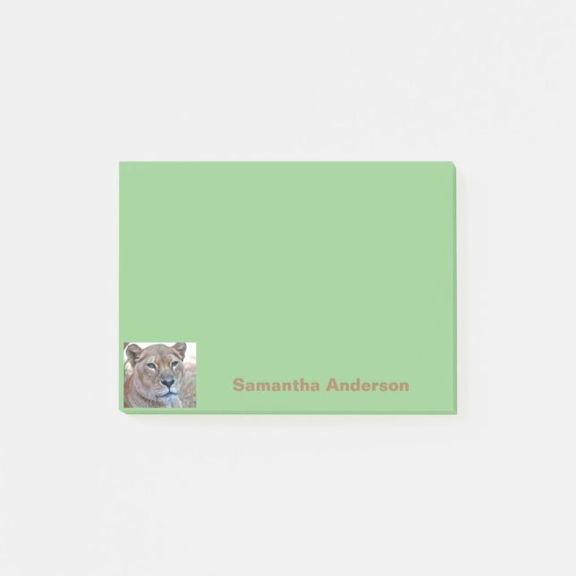 Lioness Personalised Post-it Notes (Front)