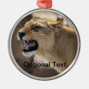 Lioness - Queen of the Jungle Metal Tree Decoration